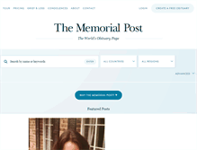 Tablet Screenshot of memorialpost.com